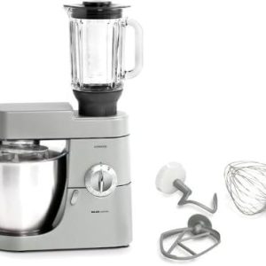 مجموعة مطبخ معدنية / كروم6.7ليتر (عجانة+فرامة لحمة+خالط+مطاحن بن) استطاعة 1200واط KMM770