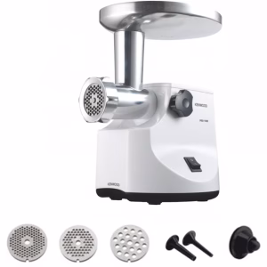 فرامة لحمة 1500واط لون أبيض - رأسية لتحضير الكبة و السجق MG470