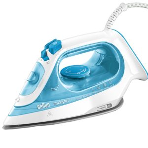 مكواة بخار 2400 واط لون أزرق أرضية سوبر سيراميك مانع تنقيط تنظيف ذاتي SI3053BL